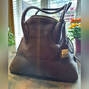 Dooney & Bourke Brown Pebbled Leather Hand Bag